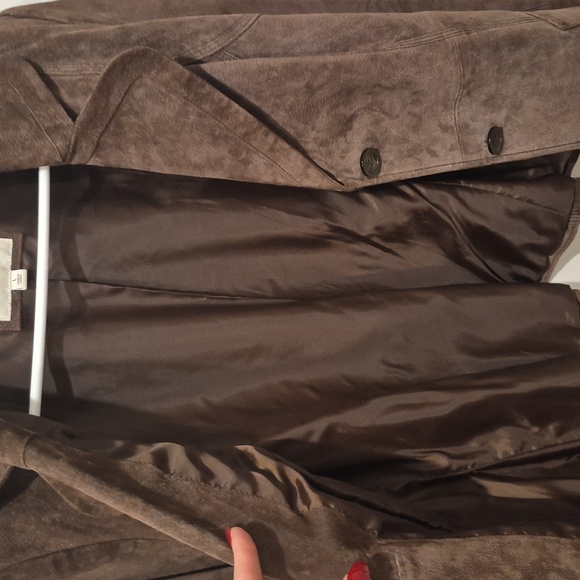 Vintage Cherokee Brown Leather Women's Blazer - Picture 6 of 9